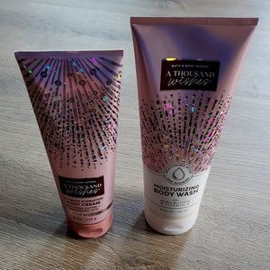 Bath & Body Works A Thousand Wishes Body Wash and Body Cream